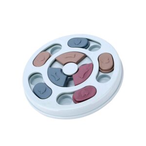 Interactive Dog Round Puzzle Game Toy Treat Dispenser Slow Feeder