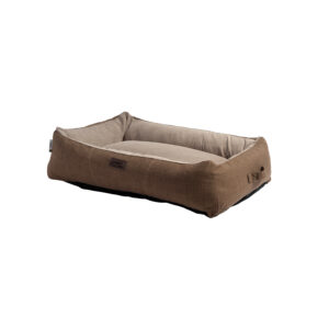 Rogz, Dog Bed, Retro Walled Rectangular, Medium, Stone Maize
