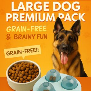 Large Dog Premium Pack: Grain-Free & Brainy Fun