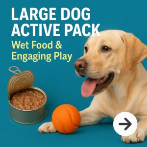 Large Dog Active Pack: Wet Food & Engaging Play