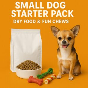 Small Dog Starter Pack: Dry Food & Fun Chews