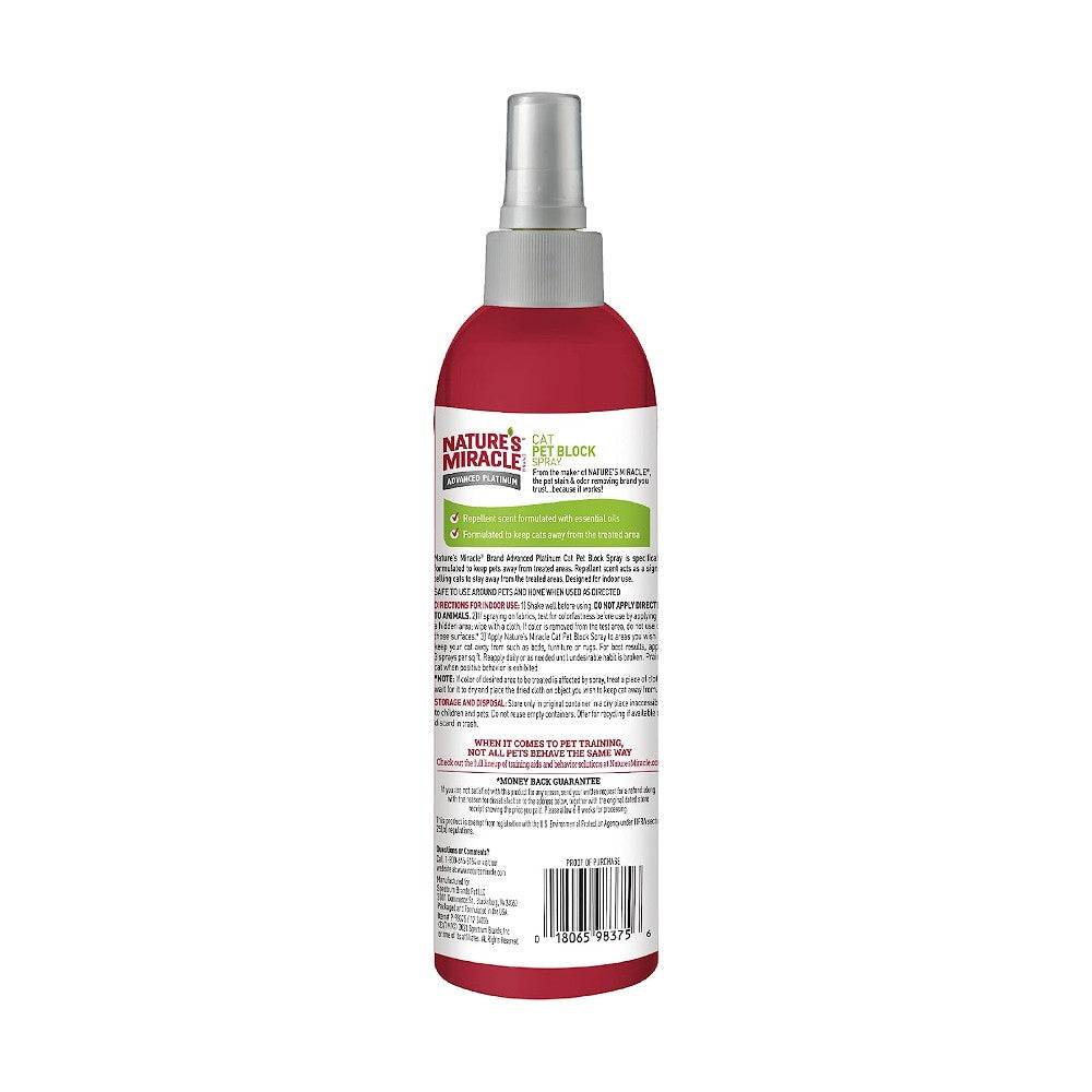 Nature's Miracle Advanced Cat Pet Block Repellent Spray - Image 2