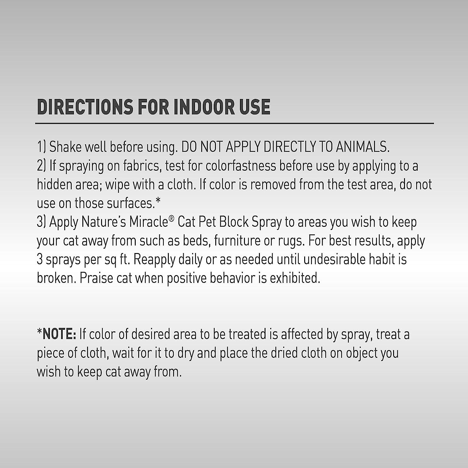 Nature's Miracle Advanced Cat Pet Block Repellent Spray - Image 7
