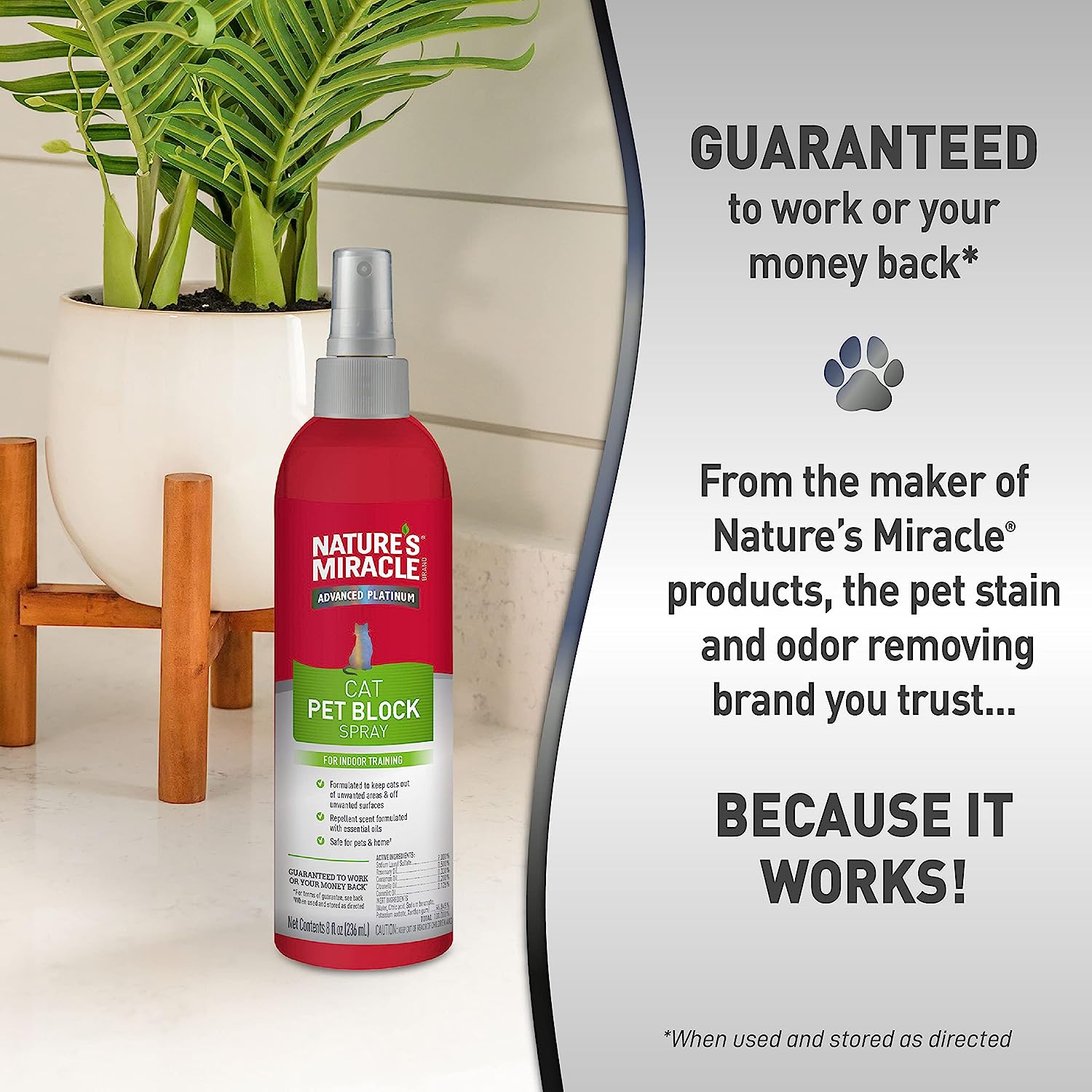 Nature's Miracle Advanced Cat Pet Block Repellent Spray - Image 5