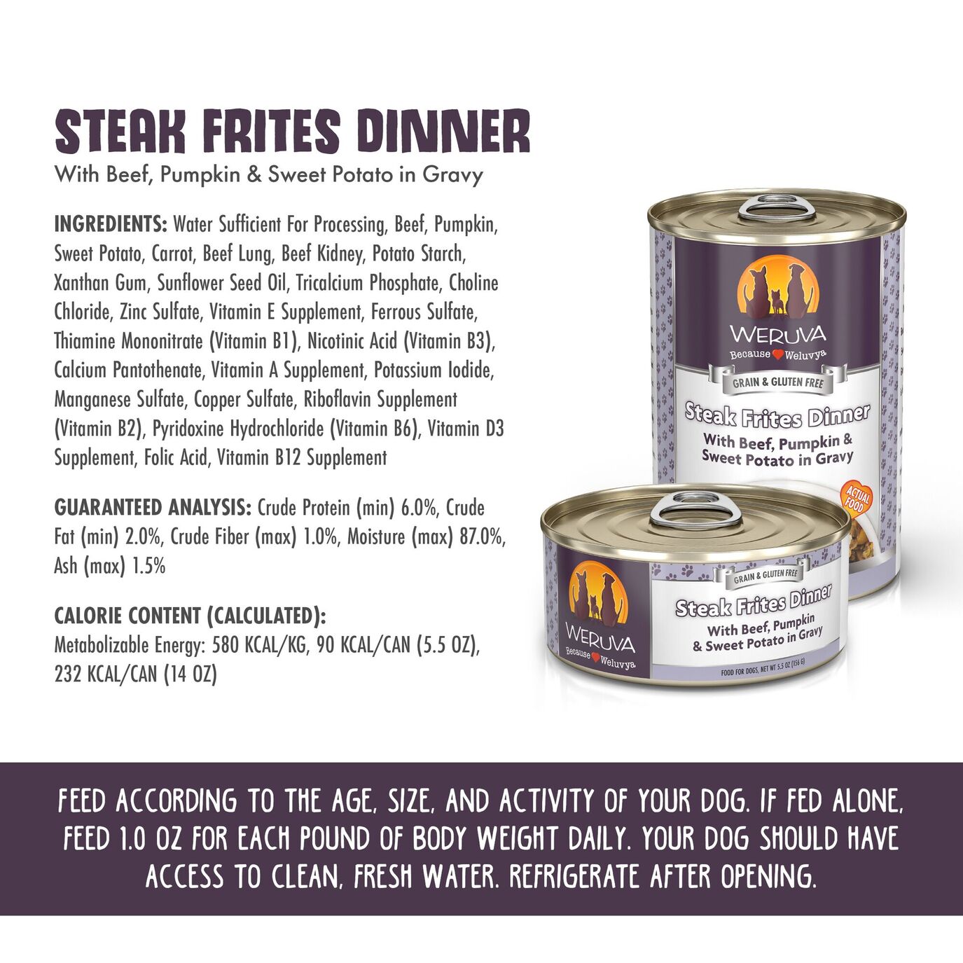 Weruva Canned Dog Food - Steak Frites - Image 4